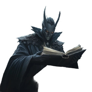 Demonic Bureaucrat Vinyl Car Decal Sticker – Waterproof & UV-Resistant 8"