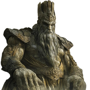 Stone-Bearded King Vinyl Car Decal Sticker – Waterproof & UV-Resistant 8"