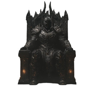 Ominous King Vinyl Car Decal Sticker – Waterproof & UV-Resistant 8"