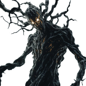 Shadow Tree Horror Vinyl Car Decal Sticker – Waterproof & UV-Resistant 8"