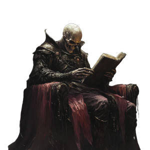 Ancient Lich Reading Vinyl Car Decal Sticker – Waterproof & UV-Resistant 8"