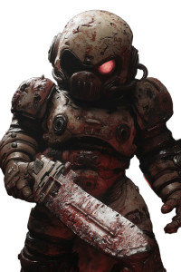 Isaac As Doomguy Vinyl Car Decal Sticker – Waterproof & UV-Resistant 8"