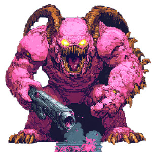 Doom Demon Vinyl Car Decal Sticker – Waterproof & UV-Resistant 8"