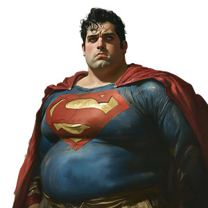 Disheveled Superman Vinyl Car Decal Sticker – Waterproof & UV-Resistant 8"