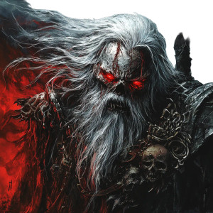 Undead God King Vinyl Car Decal Sticker – Waterproof & UV-Resistant 8"