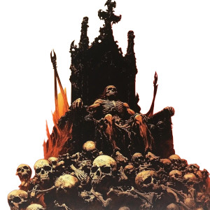 Devil On Throne Vinyl Car Decal Sticker – Waterproof & UV-Resistant 8"