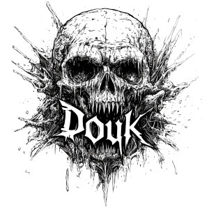 Death Metal Logo Vinyl Car Decal Sticker – Waterproof & UV-Resistant 8"