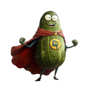 Pickle Superhero Vinyl Car Decal Sticker – Waterproof & UV-Resistant 8" Pickle Superhero Vinyl Car Decal Sticker – Waterproof & UV-Resistant 8"