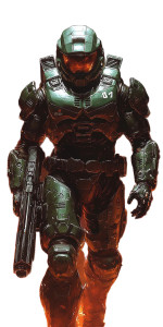 Spacepunk Doom Marine Vinyl Car Decal Sticker – Waterproof & UV-Resistant 8"