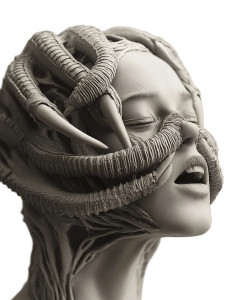 Facehugger Vinyl Car Decal Sticker – Waterproof & UV-Resistant 8"