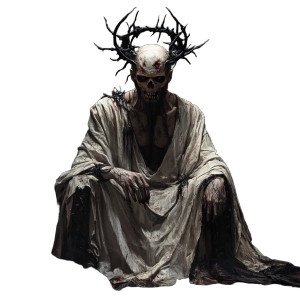 Demon Priest Vinyl Car Decal Sticker – Waterproof & UV-Resistant 8"