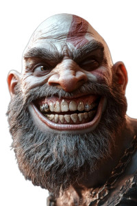 Crazy Kratos Laughing Vinyl Car Decal Sticker – Waterproof & UV-Resistant 8"