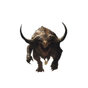 Scary Minotaurus Chase Vinyl Car Decal Sticker – Waterproof & UV-Resistant 8"