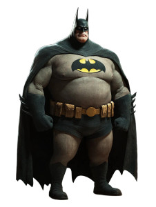 Mignola-Style Batman Vinyl Car Decal Sticker – Waterproof & UV-Resistant 8"