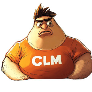 Overweight Chicken Clm Vinyl Car Decal Sticker – Waterproof & UV-Resistant 8"