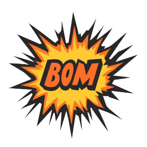 Boom Logo Vinyl Car Decal Sticker – Waterproof & UV-Resistant 8"