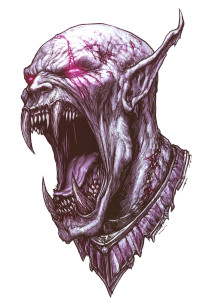 Evil Vampire Art Vinyl Car Decal Sticker – Waterproof & UV-Resistant 8"