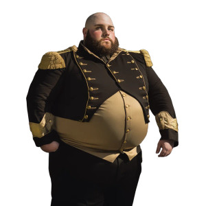 Uniformed Heavy Man V2 Vinyl Car Decal Sticker – Waterproof & UV-Resistant 8"