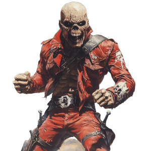 The Trooper Art Vinyl Car Decal Sticker – Waterproof & UV-Resistant 8"