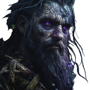 Swamp Druid Portrait Vinyl Car Decal Sticker – Waterproof & UV-Resistant 8"