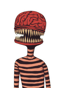 Anthropomorphic Brain Man Vinyl Car Decal Sticker – Waterproof & UV-Resistant 8" Anthropomorphic Brain Man Vinyl Car Decal Sticker – Waterproof & UV-Resistant 8"