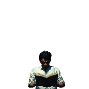 Frightened Man Shadowed Vinyl Car Decal Sticker – Waterproof & UV-Resistant 8"