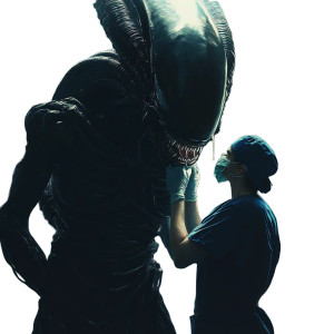 Facehugger Attack Vinyl Car Decal Sticker – Waterproof & UV-Resistant 8"