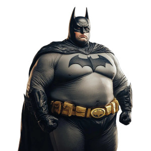 Fat Batman V6 Vinyl Car Decal Sticker – Waterproof & UV-Resistant 8"