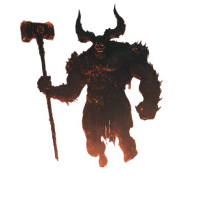 Giant Demon Titan Vinyl Car Decal Sticker – Waterproof & UV-Resistant 8" Giant Demon Titan Vinyl Car Decal Sticker – Waterproof & UV-Resistant 8"