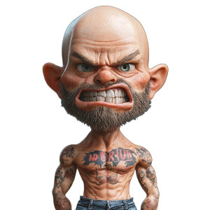 Bald No Teeth Vinyl Car Decal Sticker – Waterproof & UV-Resistant 8" Bald No Teeth Vinyl Car Decal Sticker – Waterproof & UV-Resistant 8"