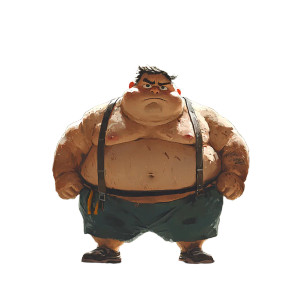 Obese Gym Cartoon Vinyl Car Decal Sticker – Waterproof & UV-Resistant 8" Obese Gym Cartoon Vinyl Car Decal Sticker – Waterproof & UV-Resistant 8"