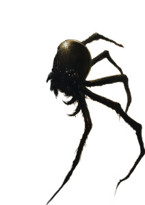 Nightmarish Screen Spider Vinyl Car Decal Sticker – Waterproof & UV-Resistant 8"