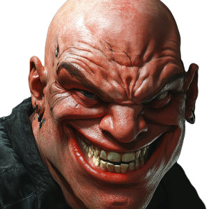 Vicious Red-Head Portrait Vinyl Car Decal Sticker – Waterproof & UV-Resistant 8"