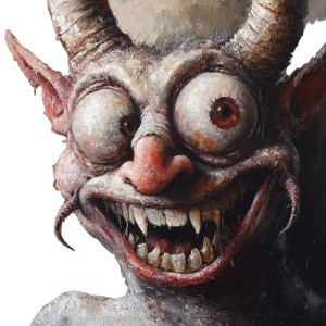 British Demon Art Vinyl Car Decal Sticker – Waterproof & UV-Resistant 8"