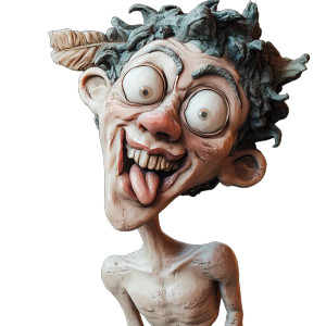 Cartoon Hermes Sculpture Vinyl Car Decal Sticker – Waterproof & UV-Resistant 8"