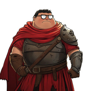 Peter Griffin Gladiator Vinyl Car Decal Sticker – Waterproof & UV-Resistant 8"