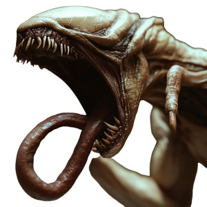 Alien Lizard Horror Vinyl Car Decal Sticker – Waterproof & UV-Resistant 8"