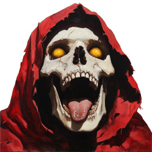 Hades Fantasy Portrait Vinyl Car Decal Sticker – Waterproof & UV-Resistant 8"