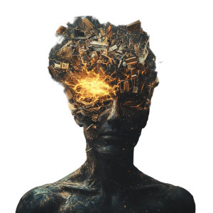 Surreal Knowledge Chaos Vinyl Car Decal Sticker – Waterproof & UV-Resistant 8"