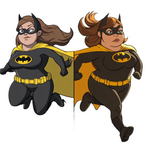 Batgirl Style Comparison Vinyl Car Decal Sticker – Waterproof & UV-Resistant 8"