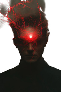 Crimson-Eyed Man Vinyl Car Decal Sticker – Waterproof & UV-Resistant 8" Crimson-Eyed Man Vinyl Car Decal Sticker – Waterproof & UV-Resistant 8"