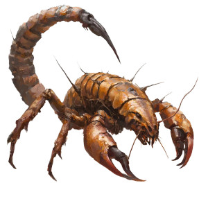 Scorpion Worm Vinyl Car Decal Sticker – Waterproof & UV-Resistant 8"