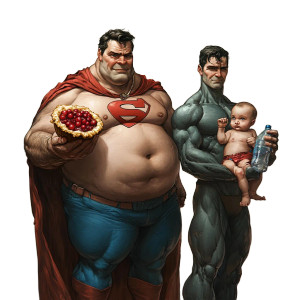 Contrasting Superheroes Vinyl Car Decal Sticker – Waterproof & UV-Resistant 8"