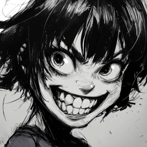 Mischievous Smile Vinyl Car Decal Sticker – Waterproof & UV-Resistant 8" Mischievous Smile Vinyl Car Decal Sticker – Waterproof & UV-Resistant 8"