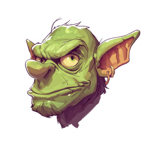 Cartoon Goblin Head Vinyl Car Decal Sticker – Waterproof & UV-Resistant 8" Cartoon Goblin Head Vinyl Car Decal Sticker – Waterproof & UV-Resistant 8"
