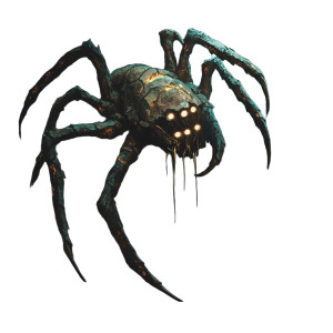 Stone Insect Creature Vinyl Car Decal Sticker – Waterproof & UV-Resistant 8"