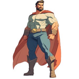 Barber Superhero Vinyl Car Decal Sticker – Waterproof & UV-Resistant 8"