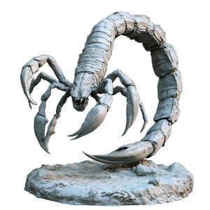 Scorpion Sculpture Vinyl Car Decal Sticker – Waterproof & UV-Resistant 8"