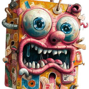 Wacky Package Stickers Vinyl Car Decal Sticker – Waterproof & UV-Resistant 8"