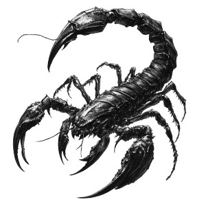 Demonic Scorpion Vinyl Car Decal Sticker – Waterproof & UV-Resistant 8"